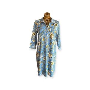Kim Rogers dress soft cotton paisley pattern medium new